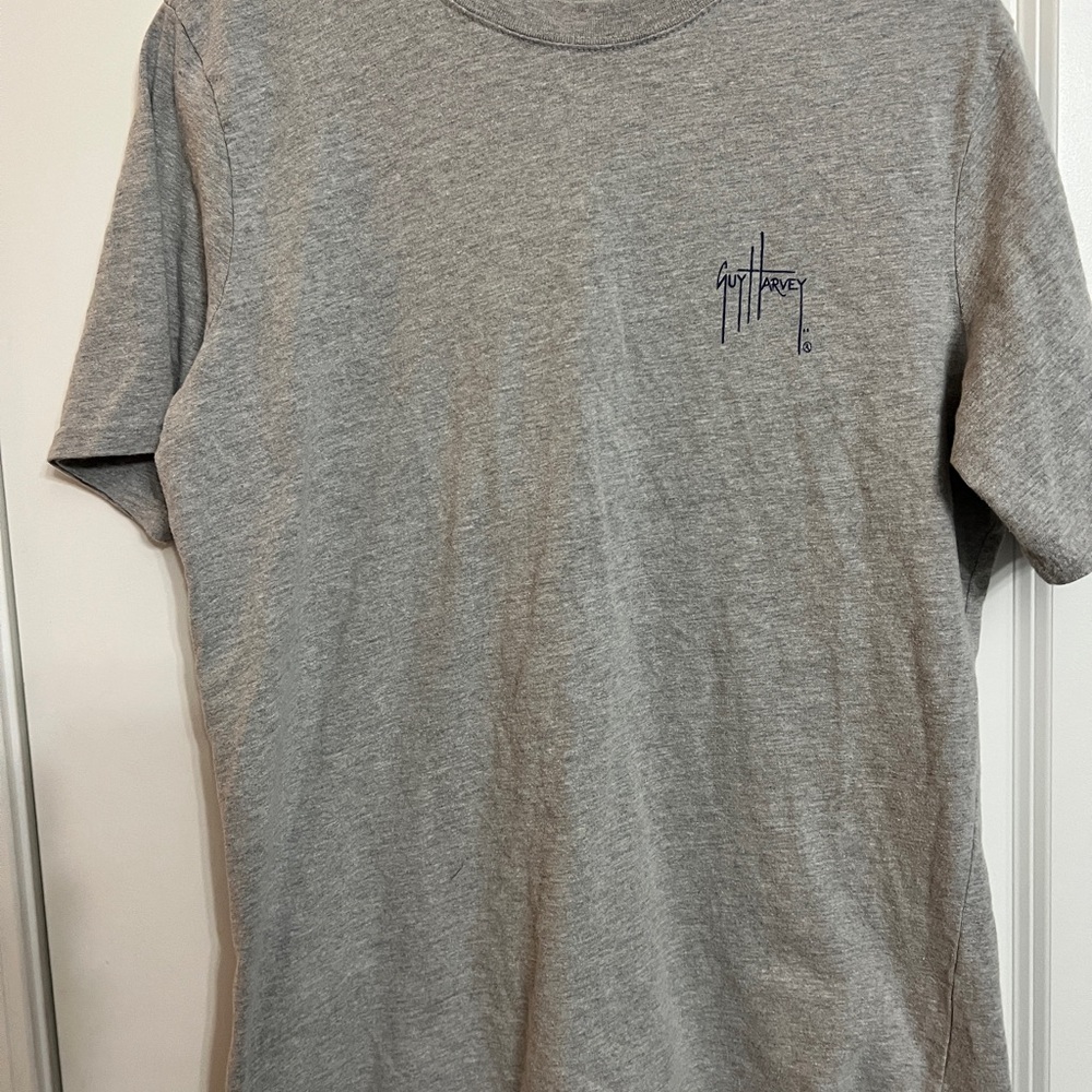 Guy Harvey Heather Gray Short Sleeve Tee